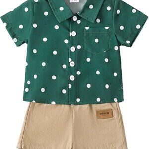 Boys Short Sleeve Shirt & Shorts 9-12 months. BRAND NEW